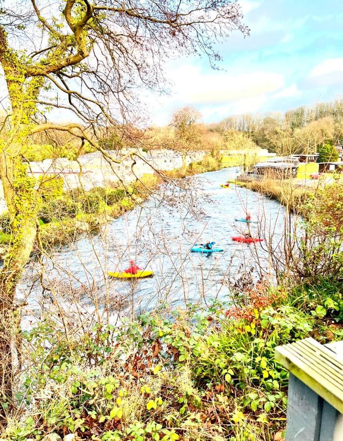 18 River View Chalet-Glan Gwna Holiday Park Caernarfon Exterior foto